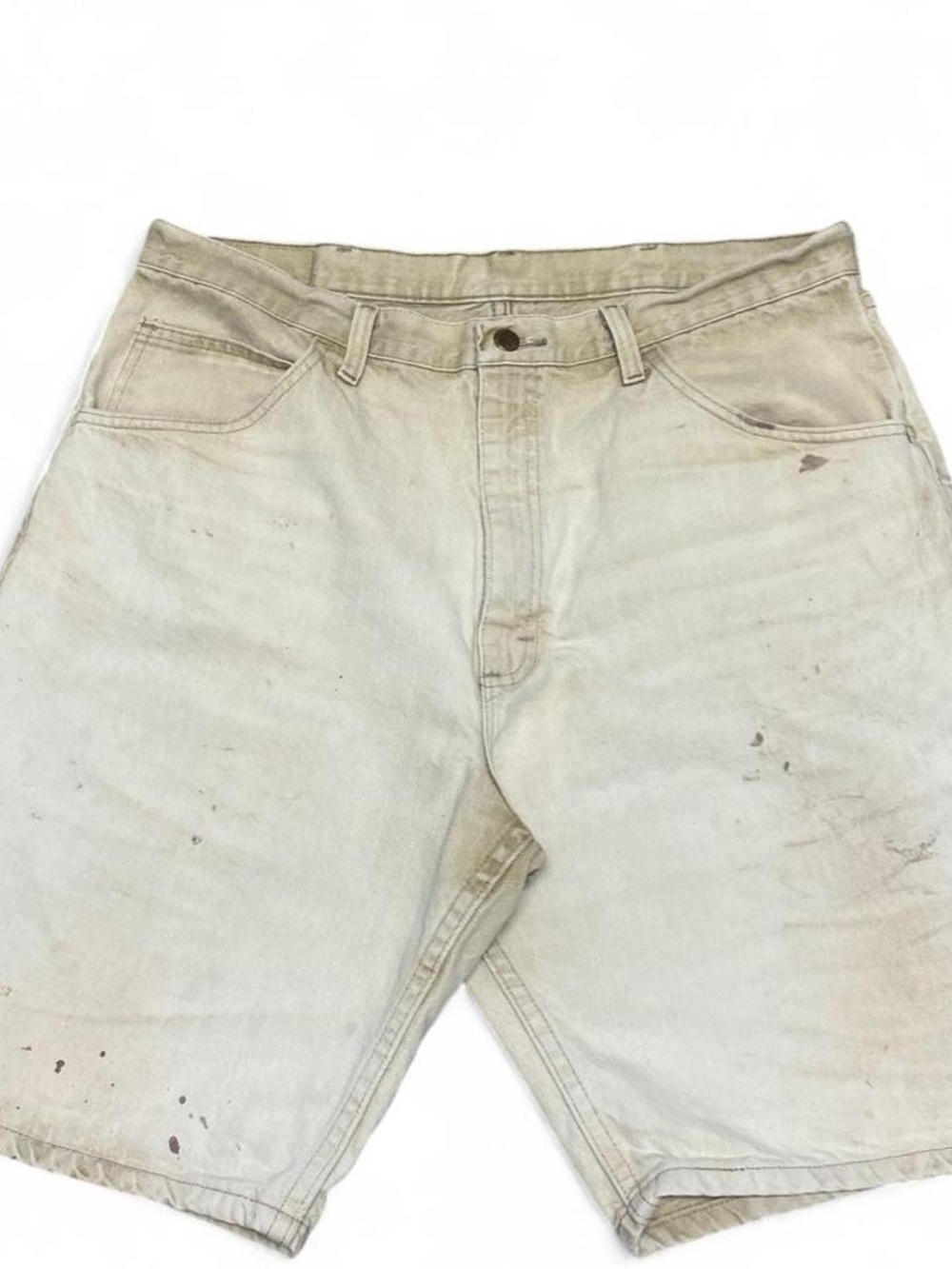 Vintage beige  canvas wrangler denim shorts